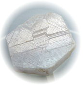 White Sapphire crystal with triangle paterns, uncolored Madagascar mineral, exclusive sapphires, corundum information data