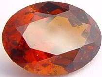 Oval Hessonite gemstone, orange garnet, exclusive loose faceted hessonites, hessonite shopping