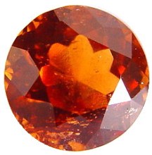 1.98 carats round spessartite garnet gemstone, orange garnet, exclusive loose faceted spessartine garnets, gemstones shopping