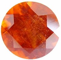 2.68 carats round spessartite garnet gemstone, orange garnet, exclusive loose faceted spessartine garnets, gemstones shopping