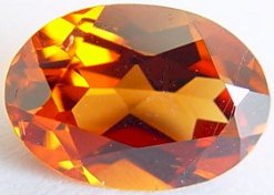 2.08 carats oval spessartite garnet gemstone, orange garnet, exclusive loose faceted spessartine garnets, gemstones shopping