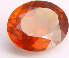 15.48 carats Oval Malaya garnet gemstone, orange garnets, exclusive loose faceted malaya garnets, pyrope spessartite shopping