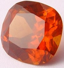 12.81 carats cushion Malaya garnet gemstone, orange garnet, exclusive loose faceted malaya garnets, pyrope spessartite shopping