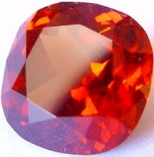14.65 carats cushion Malaya garnet gemstone, orange garnet, exclusive loose faceted malaya garnets, pyrope spessartite shopping