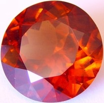 23.52 carats round Malaya garnet gemstone, orange garnet, exclusive loose faceted malaya garnets, pyrope spessartite shopping
