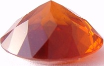 23.52 carats round Malaya garnet gemstone, orange garnet, exclusive loose faceted malaya garnets, pyrope spessartite shopping