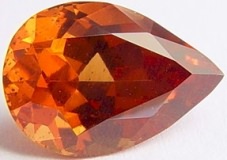 6.17 carats pear Malaya garnet gemstone, orange garnet, exclusive loose faceted malaya garnets, pyrope spessartite shopping