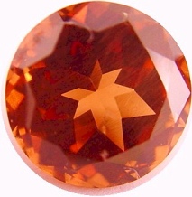 5.26 carats round Malaya garnet gemstone, orange garnet, exclusive loose faceted malaya garnets, pyrope spessartite shopping