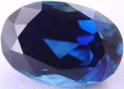6.56 carats untreated blue sapphire gemstone, transparent gems, exclusive loose faceted sapphires, gemstones shopping