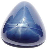 Trillion blue star sapphire gemstone, cabochon gems, exclusive loose sapphires, Madagascar gemstones shopping