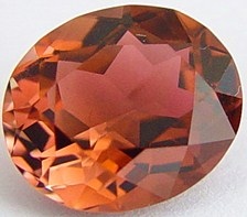 Peach tourmaline gemstone, exclusive loose faceted tourmalines, Madagascar gemstones shopping