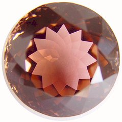 40.17 carats Peach tourmaline gemstone, exclusive loose faceted tourmalines, Madagascar gemstones shopping