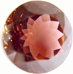 Round Peach tourmaline gemstone, exclusive loose faceted tourmalines, Madagascar gemstones shopping